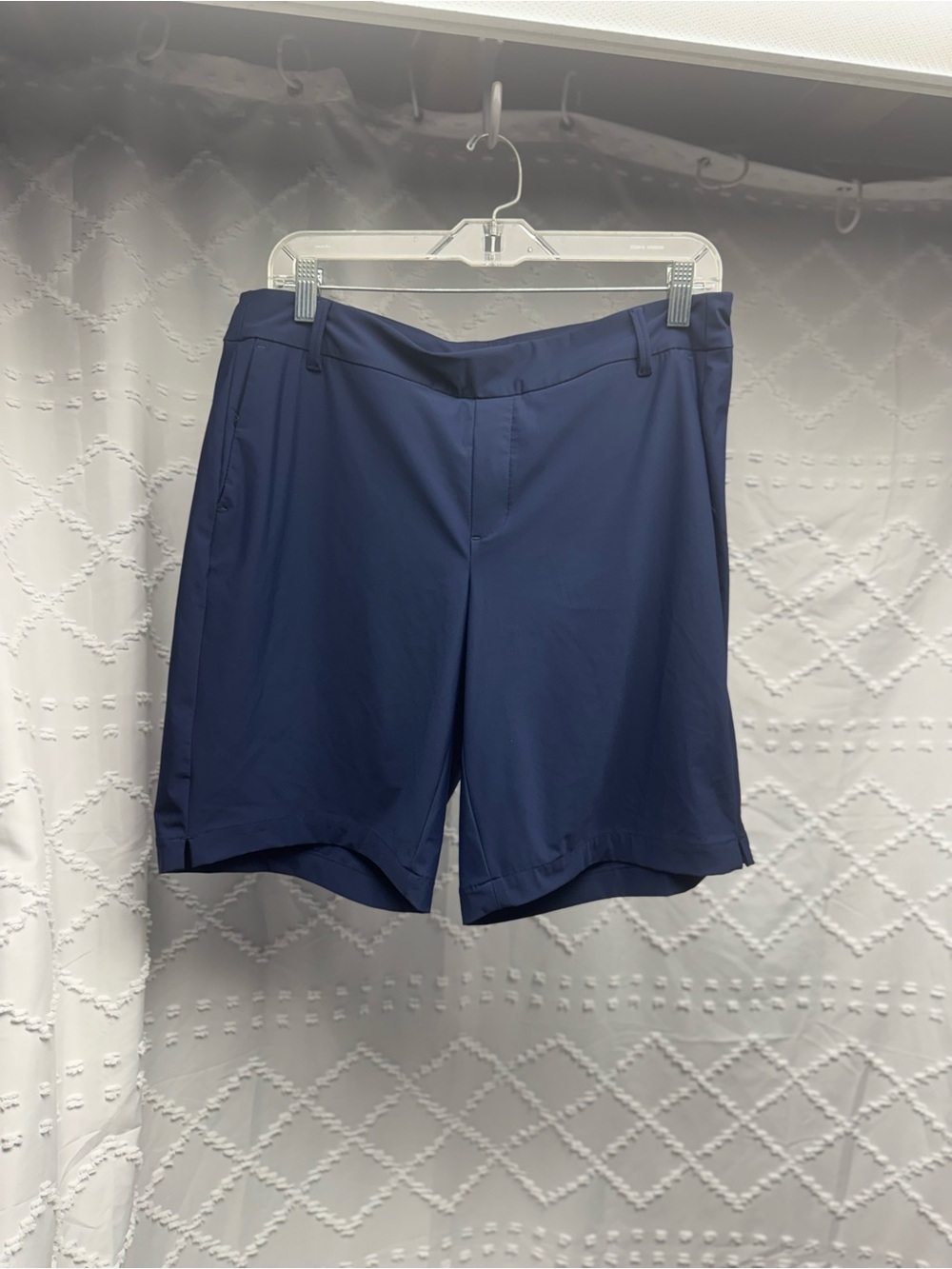 SPANX Men's Navy Flat Front Performance Shorts